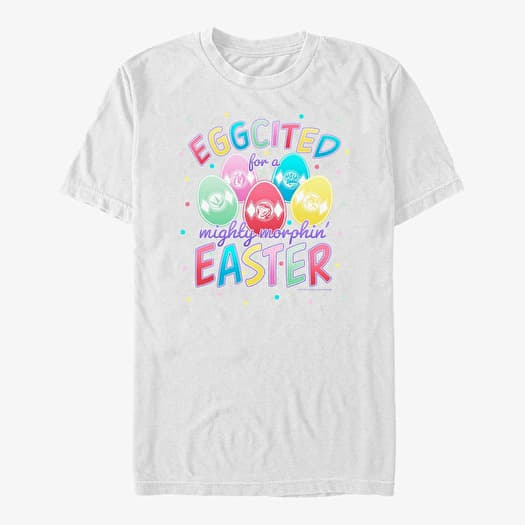 T-shirt Merch Hasbro Vault Power Rangers - Eggcited Unisex T-Shirt White