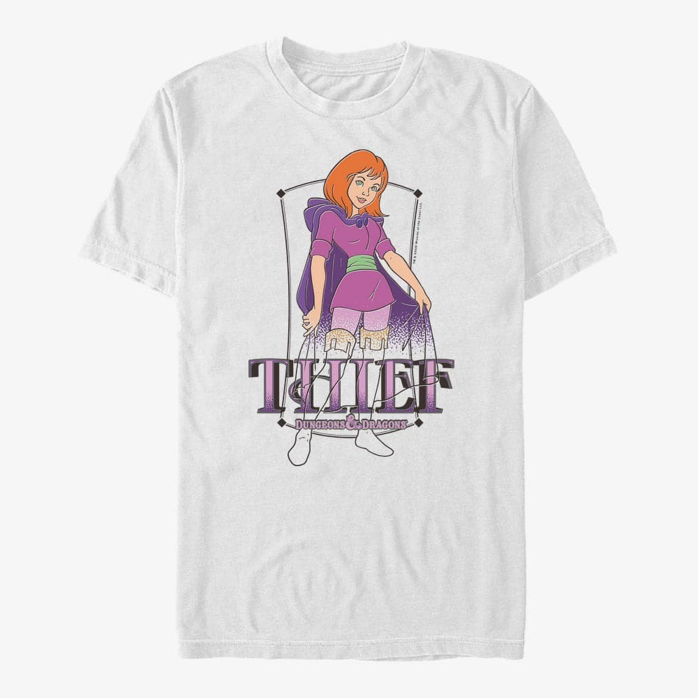 Magliette Merch Dungeons & Dragons - Thief Purple Unisex T-Shirt White