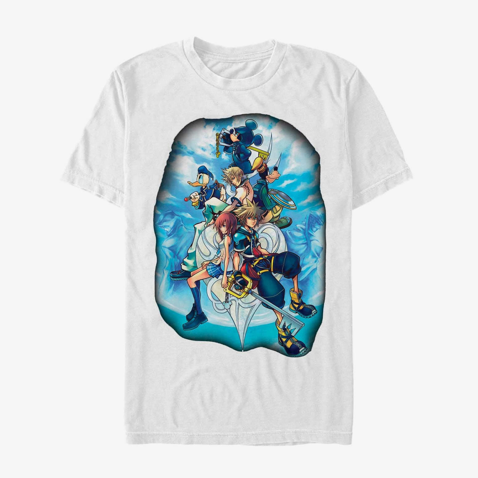 majice kratkih rukava Merch Disney Classics Kingdom Hearts - Sky Group Unisex T-Shirt White