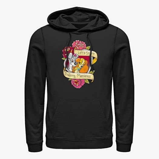 Sweatshirt Merch Disney Classics Lady & The Tramp - Lady Tramp Tatoo Unisex Hoodie Black