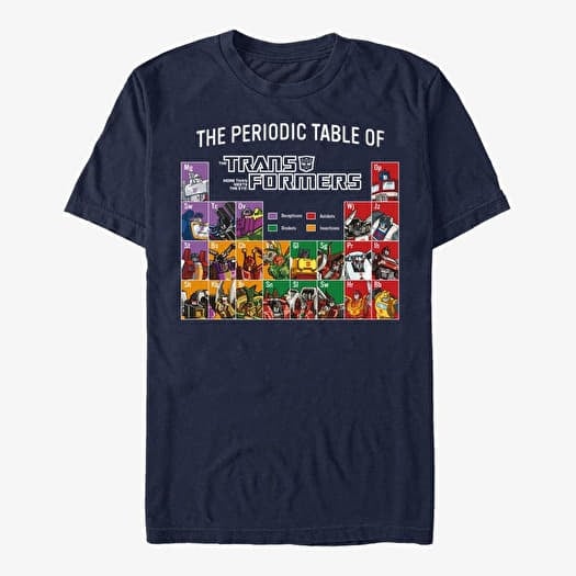 Tricou Merch Hasbro Vault Transformers - Periodic Transformers Unisex T-Shirt Navy Blue