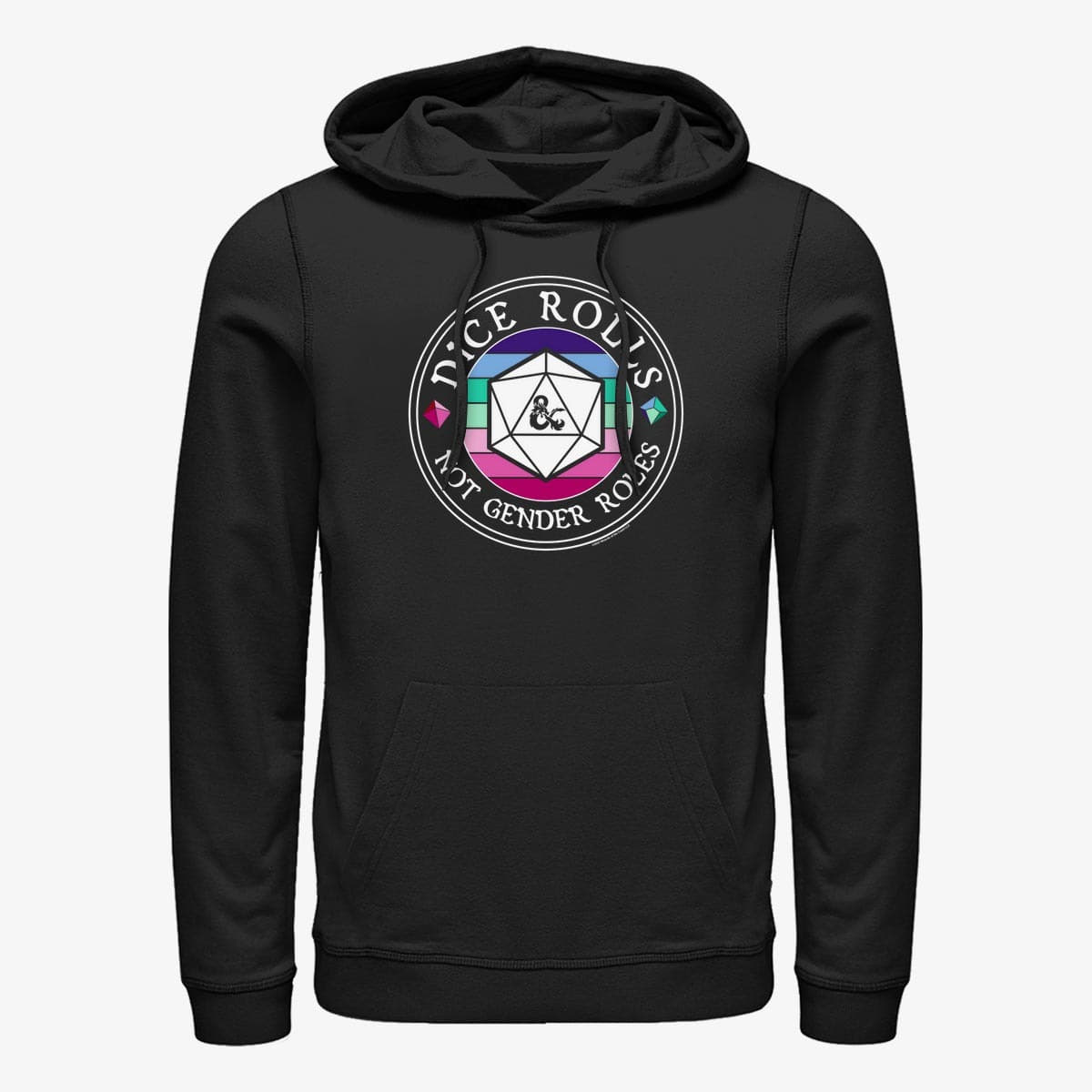Mikiny Merch Dungeons & Dragons - Dice Roles Unisex Hoodie Black
