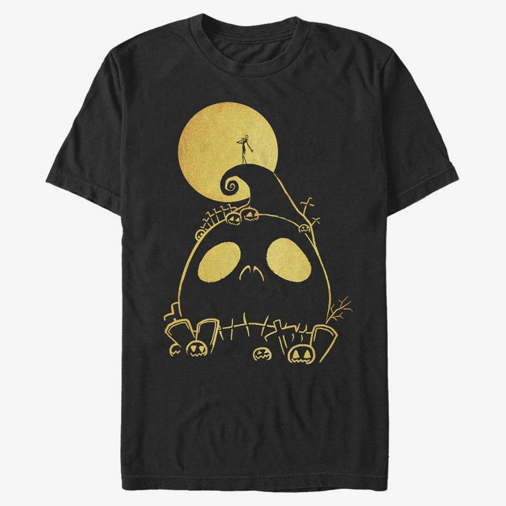 majice kratkih rukava Merch Disney Classics Nightmare Before Christmas - cemetery Unisex T-Shirt Black