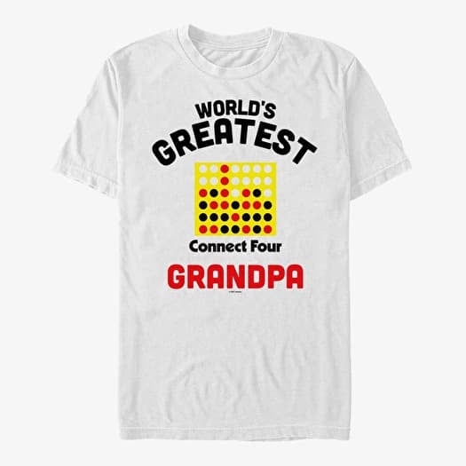Camiseta Merch Hasbro Vault Connect Four - Connect 4 Grandpa Unisex T-Shirt White