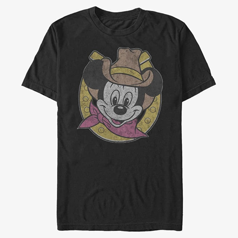 Merch Disney Classics Mickey & Friends - Cowboy Mickey Unisex T-Shirt Black