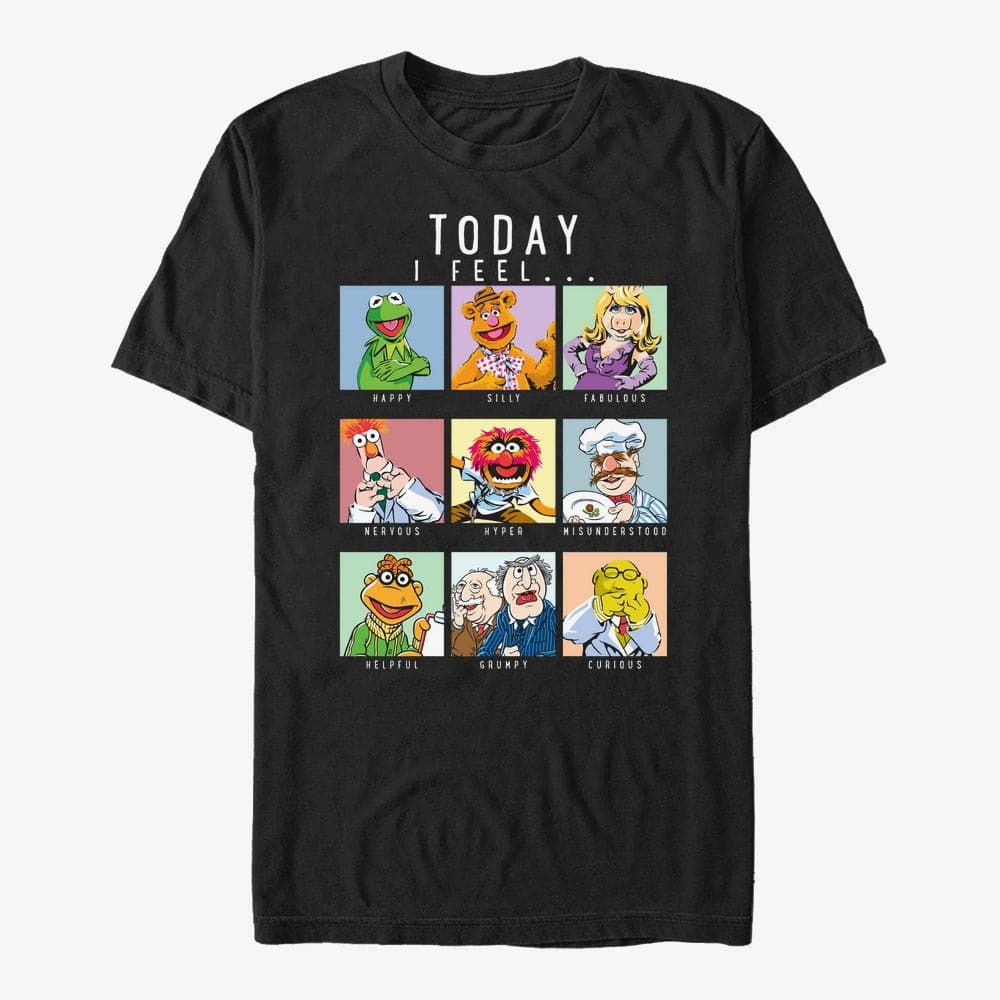 T-Shirts Merch Disney Classics Muppets - Muppet Mood Unisex T-Shirt Black