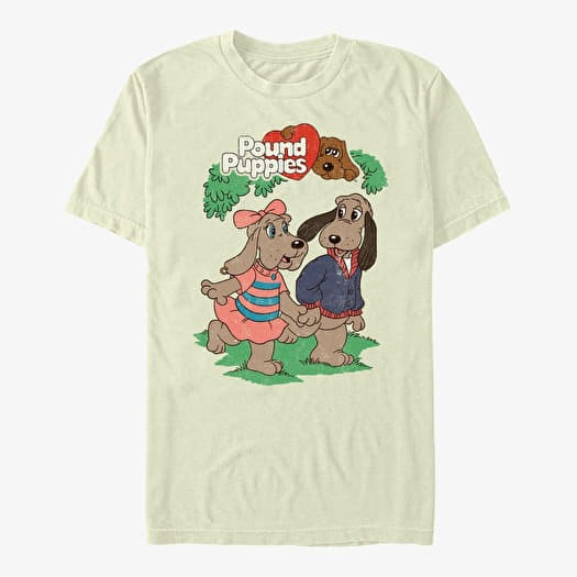Tričko Merch Hasbro Pound Puppies - Puppy Couple Unisex T-Shirt Natural