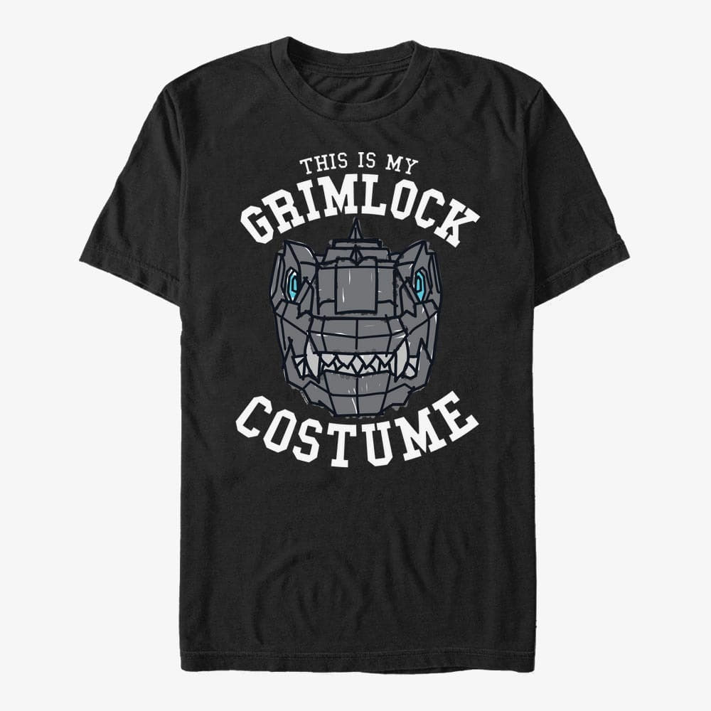 Trička Merch Hasbro Vault Transformers - This is My Grimlock Costume Unisex T-Shirt Black