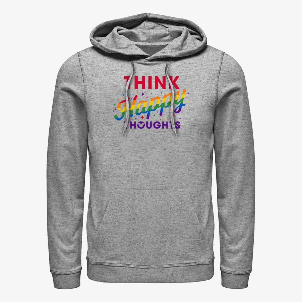 Mikiny Merch Disney Classics Peter Pan - Happy Thoughts Unisex Hoodie Heather Grey
