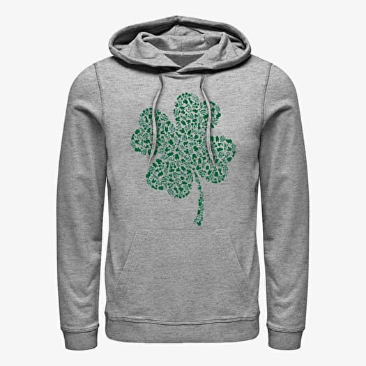 Sweatshirt Merch Disney Classics Mickey Classic - Shamrock Fill Unisex Hoodie Heather Grey