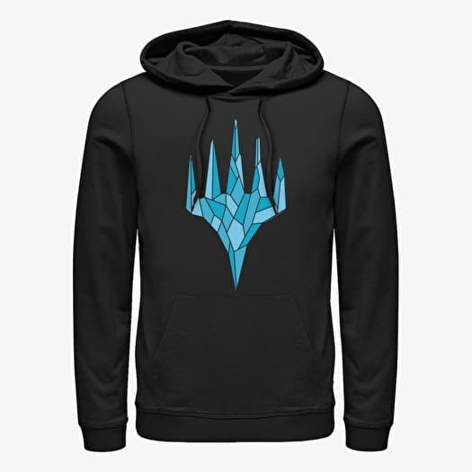 Sweatshirt Merch Magic: The Gathering - Blue Crystal Unisex Hoodie Black