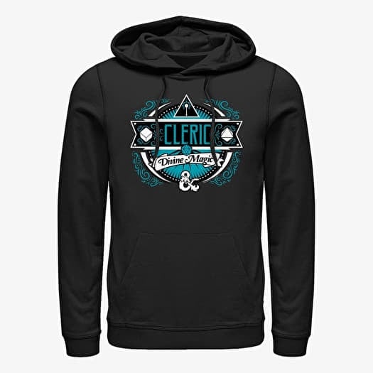 Sweatshirt Merch Dungeons & Dragons - Cleric Label Unisex Hoodie Black