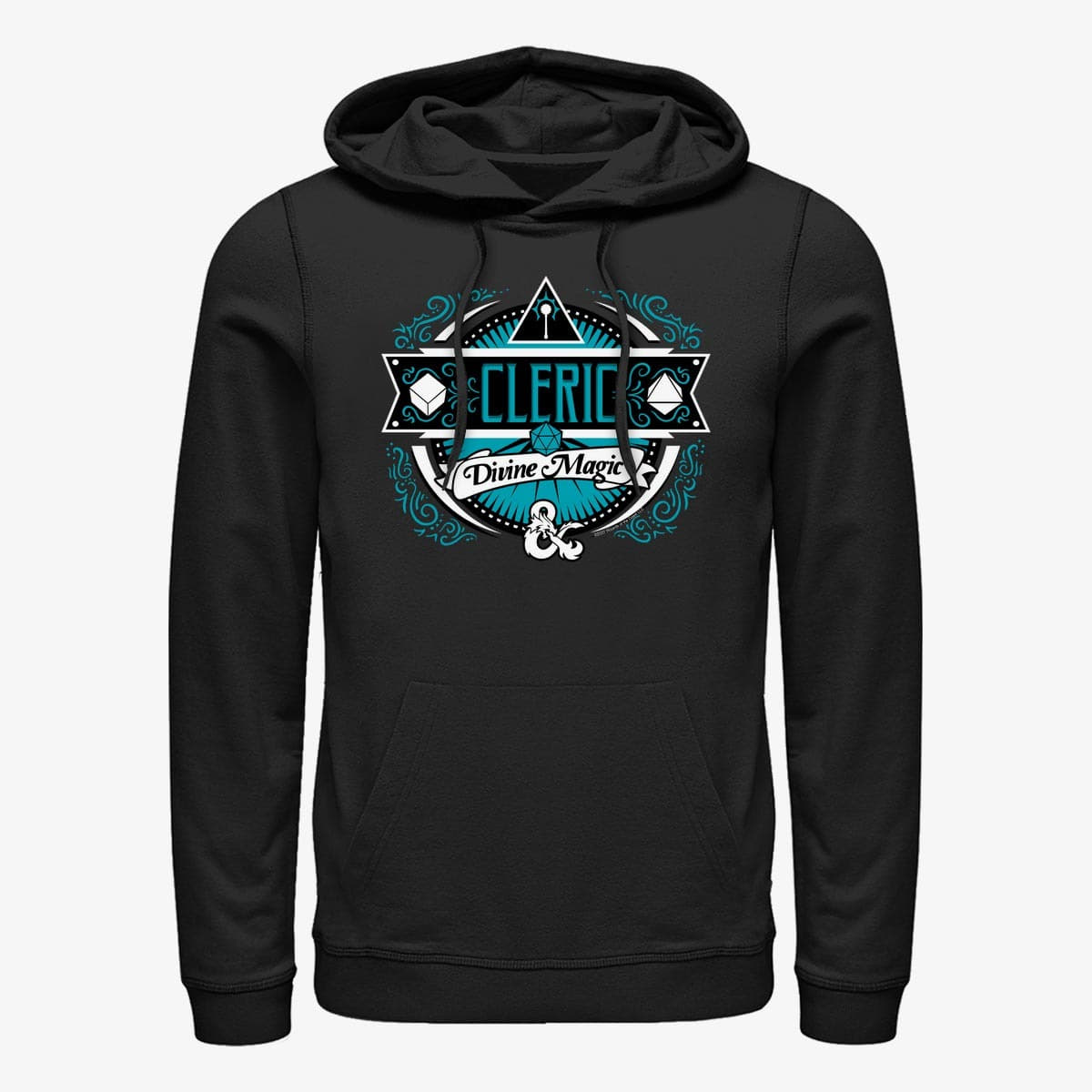 Sweatshirts Merch Dungeons & Dragons - Cleric Label Unisex Hoodie Black