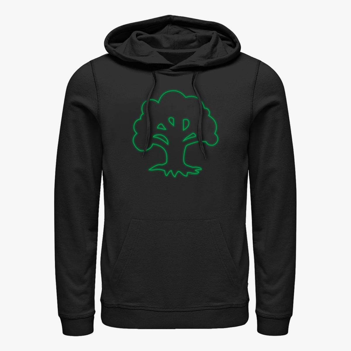 Felpe Merch Magic: The Gathering - Green Mana Emblem Unisex Hoodie Black