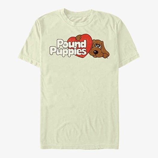 Tričko Merch Hasbro Pound Puppies - Vintage Logo Unisex T-Shirt Natural