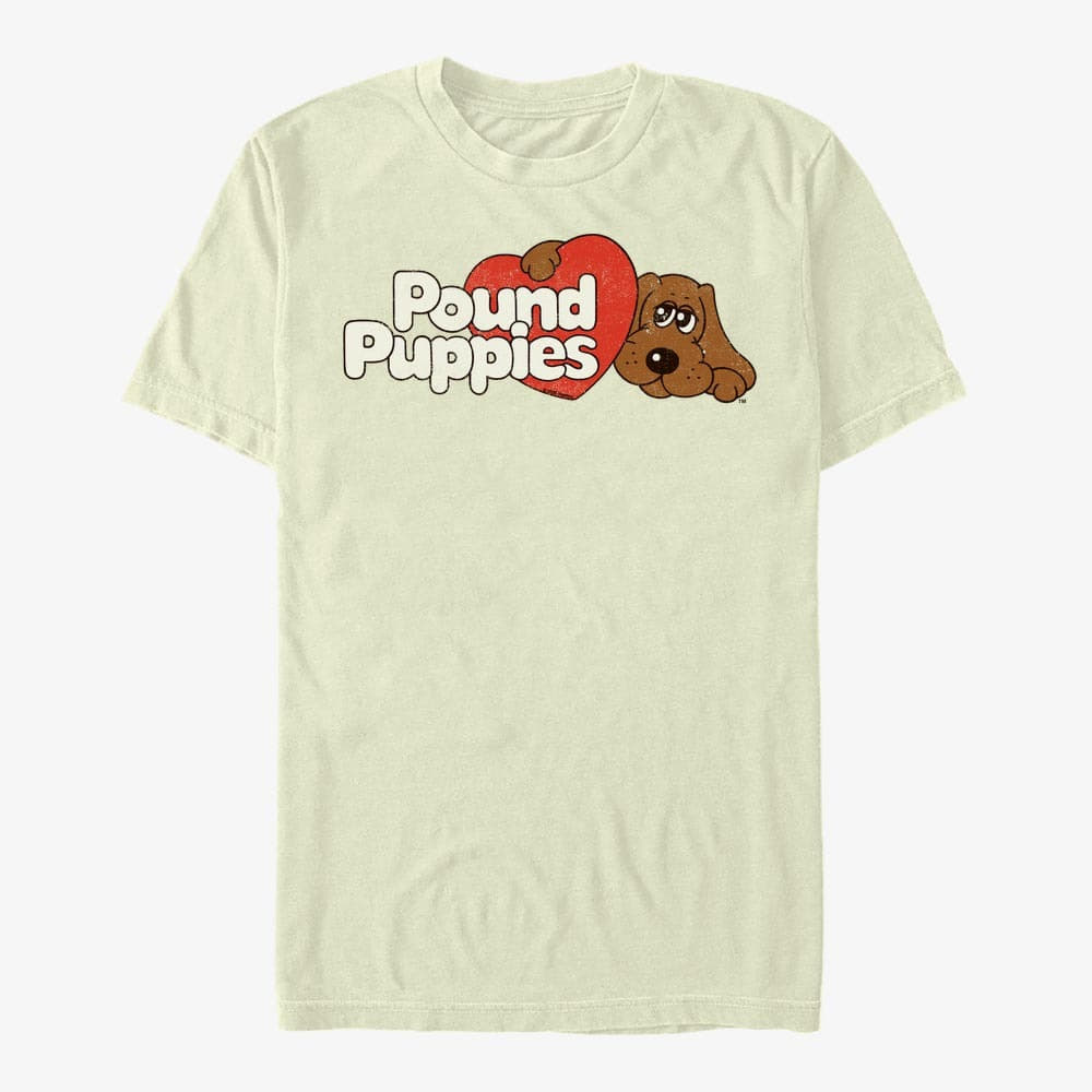 Футболки Merch Hasbro Pound Puppies - Vintage Logo Unisex T-Shirt Natural