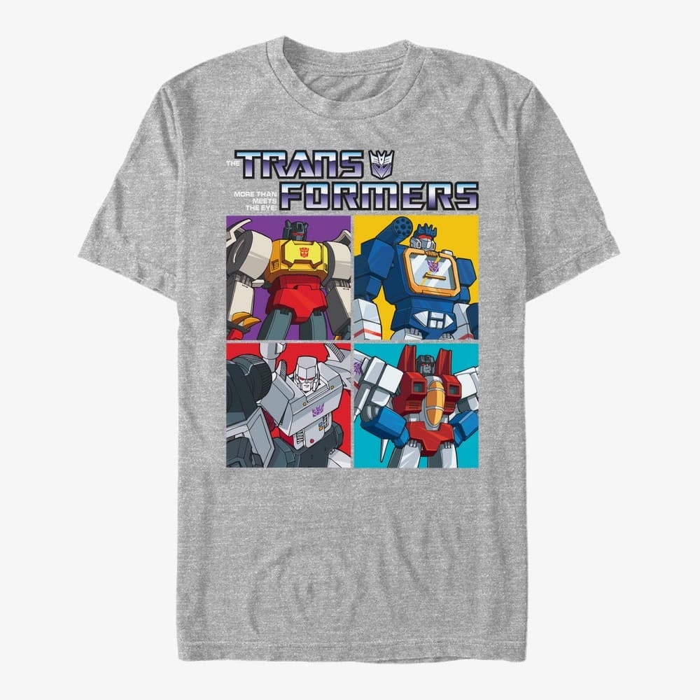 T-shirts Merch Hasbro Vault Transformers - Decepticon Box Unisex T-Shirt Heather Grey