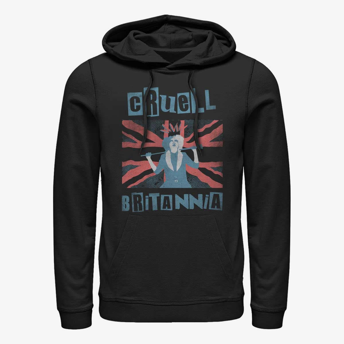 Hanorace Merch Disney Classics DNCA - Cruell Britannia Unisex Hoodie Black