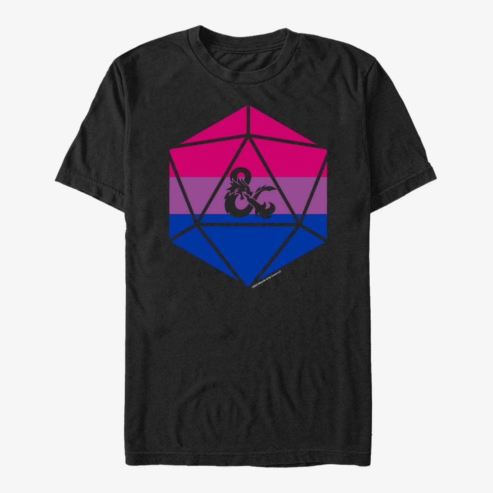 Pólók Merch Dungeons & Dragons - Bi Ampersand Unisex T-Shirt Black