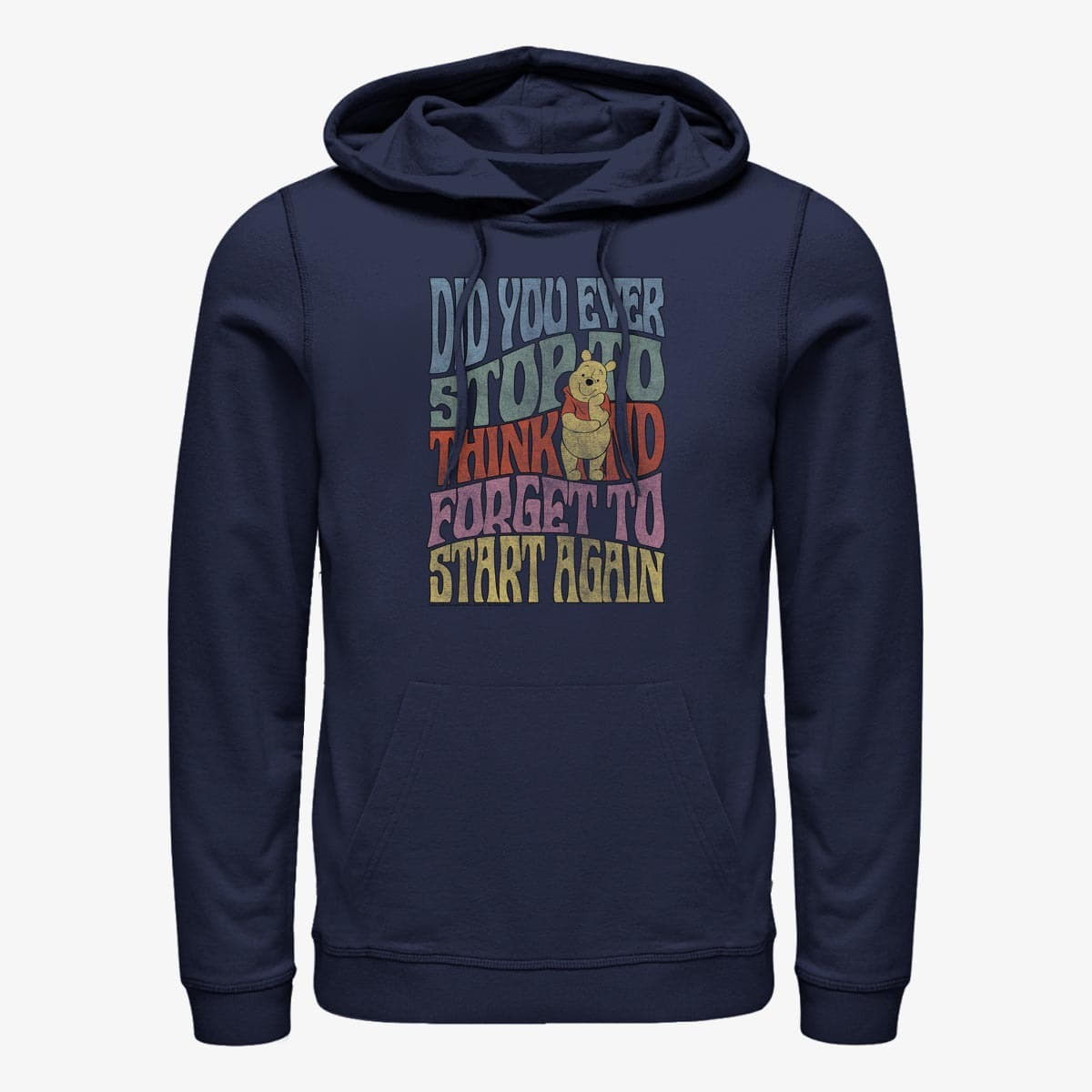 Felpe Merch Disney Classics Winnie The Pooh - DID YOU EVER Unisex Hoodie Navy Blue