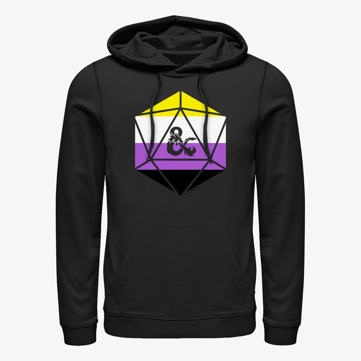 Felpe Merch Dungeons & Dragons - Non Binary Ampersand Unisex Hoodie Black