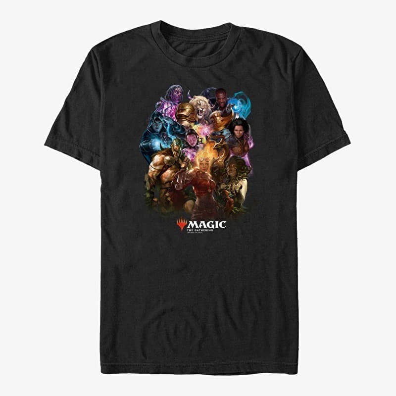 T-shirt Merch Magic: The Gathering - Character Group Unisex T-Shirt Black