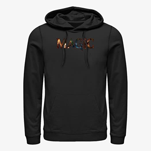 Sweat-shirt Merch Magic: The Gathering - Magic Text Fill Unisex Hoodie Black