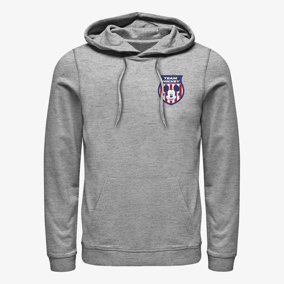 Felpe Merch Disney Classics Mickey Classic - USA Badge Unisex Hoodie Heather Grey