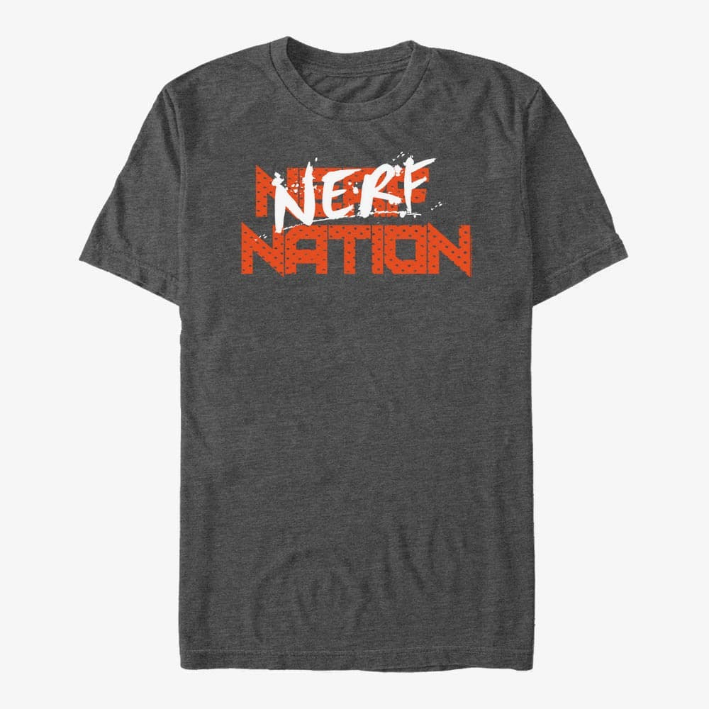Футболки Merch Hasbro Vault Nerf - Splatter Nerf Unisex T-Shirt Dark Heather Grey