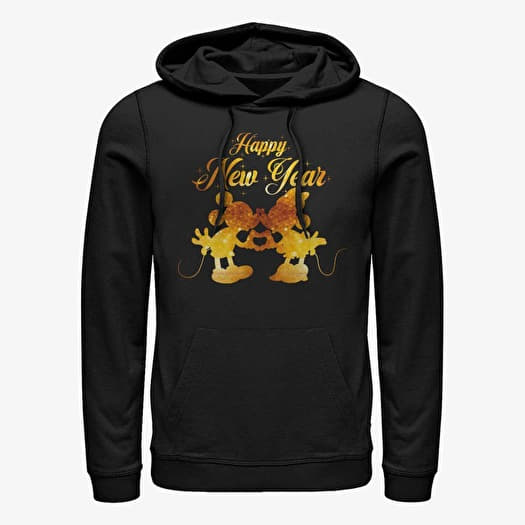Sweatshirt Merch Disney Classics Mickey Classic - Mickey and Minnie Kissing Unisex Hoodie Black
