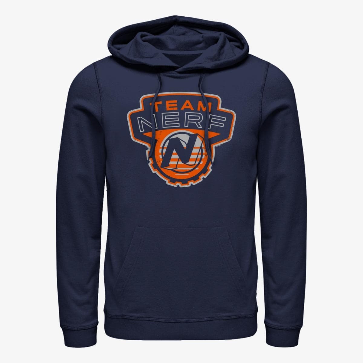 Sweatshirts Merch Hasbro Vault Nerf - Team Nerf Badge Unisex Hoodie Navy Blue