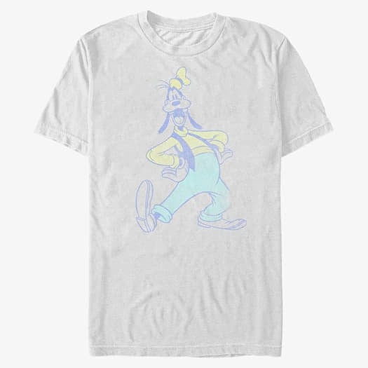 Majica Merch Disney Classics Mickey Classic - Goofy Neon Unisex T-Shirt White