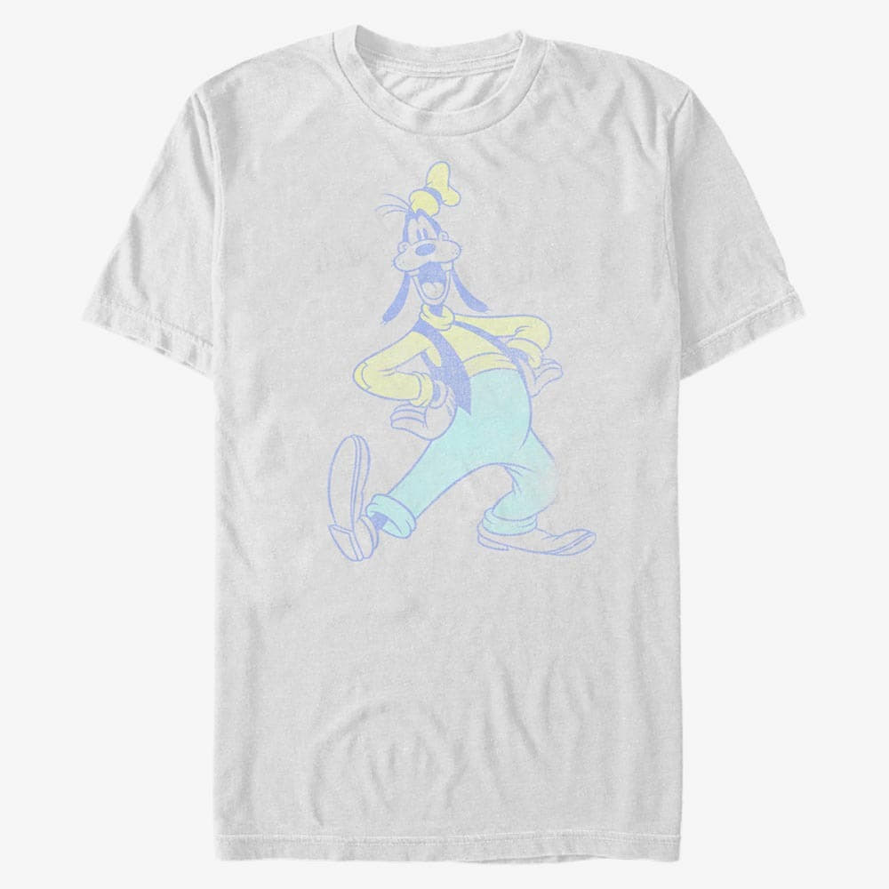 majice kratkih rukava Merch Disney Classics Mickey Classic - Goofy Neon Unisex T-Shirt White