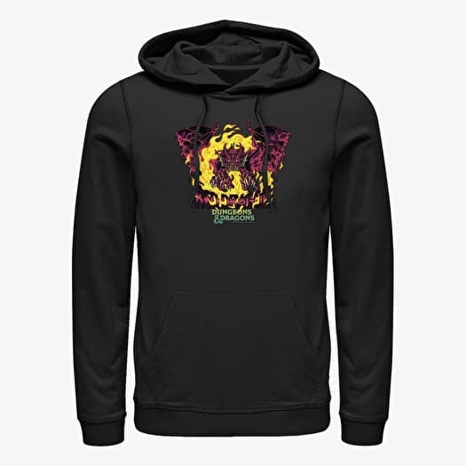 Sweatshirt Merch Dungeons & Dragons - Red Dragon Logo Unisex Hoodie Black