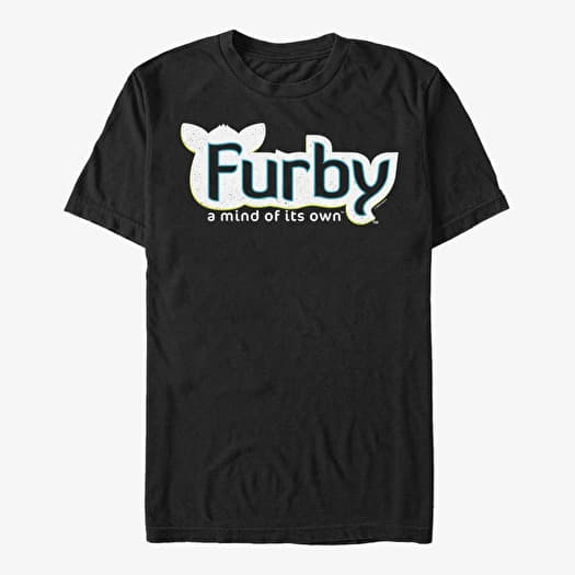 T-shirt Merch Hasbro Vault Furby - Furby Logo Unisex T-Shirt Black