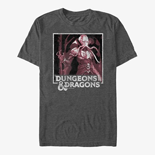 T-shirt Merch Dungeons & Dragons - MindFlayer Box Up Unisex T-Shirt Dark Heather Grey