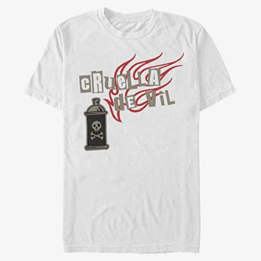 Marškinėliai Merch Disney Classics DNCA - Spray Fire Unisex T-Shirt White