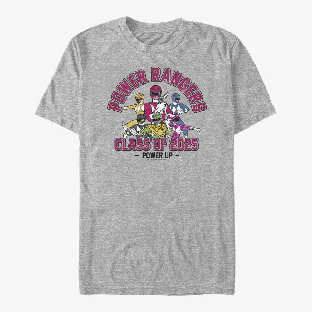 Футболки Merch Hasbro Vault Power Rangers - Power Grad Twenty Five Unisex T-Shirt Heather Grey