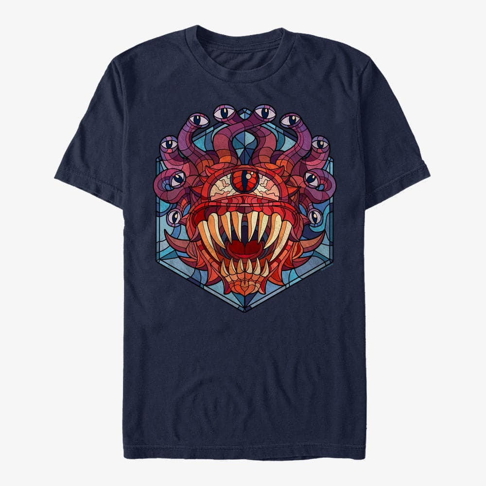 Magliette Merch Dungeons & Dragons - Eye of the Beholder Glass Unisex T-Shirt Navy Blue