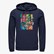 Merch Disney Classics Lilo & Stitch - Grunge Stitch Unisex Hoodie Navy Blue