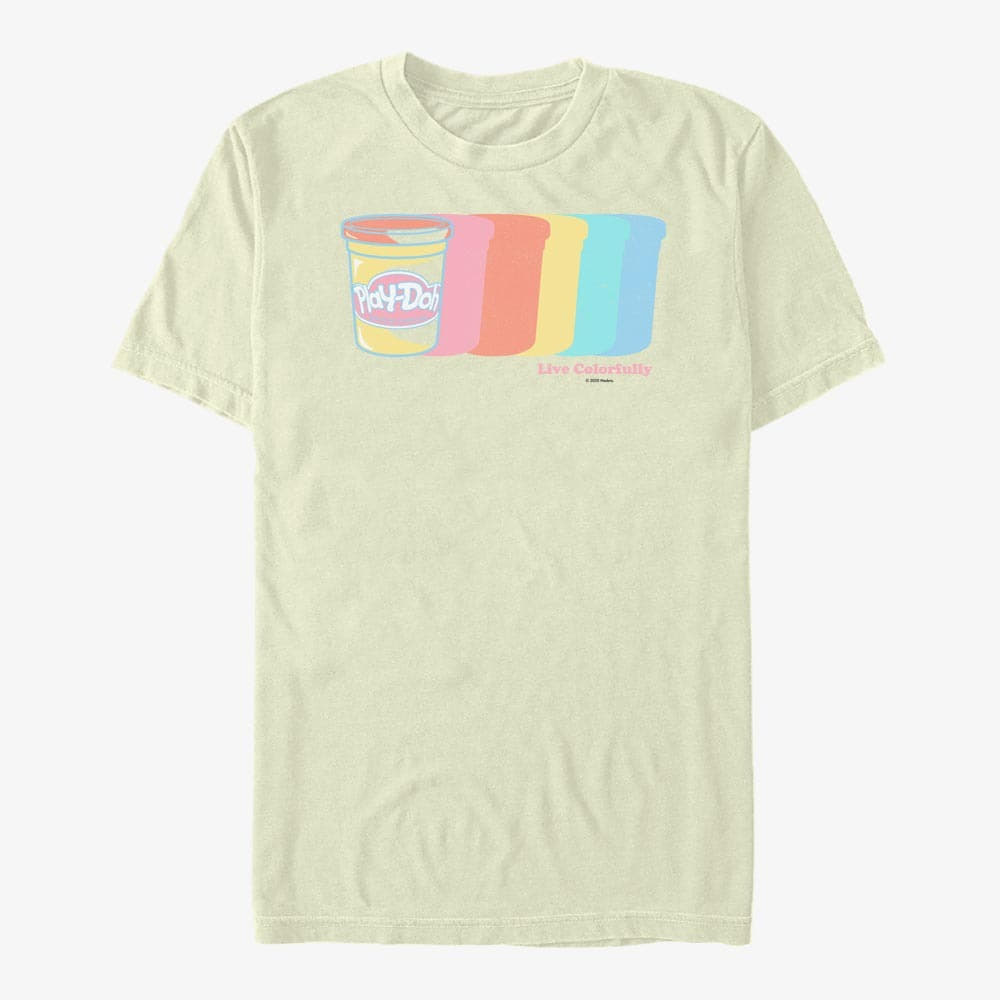 T-Shirts Merch Hasbro Vault Play-Doh - Live Colorfully Unisex T-Shirt Natural