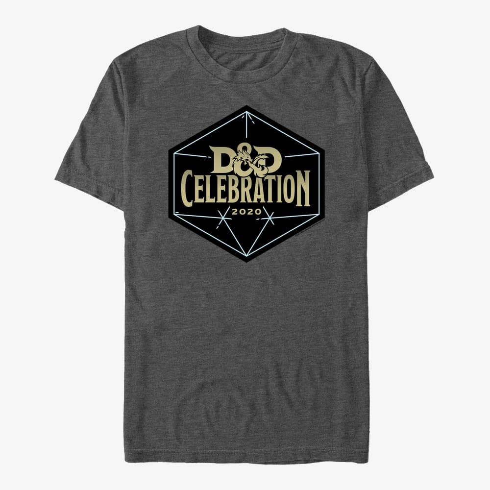 Tričká Merch Dungeons & Dragons - DD Celebration Unisex T-Shirt Dark Heather Grey