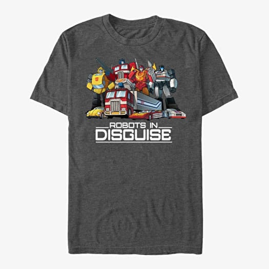 Tričko Merch Hasbro Vault Transformers - Robots In Disguise Unisex T-Shirt Dark Heather Grey
