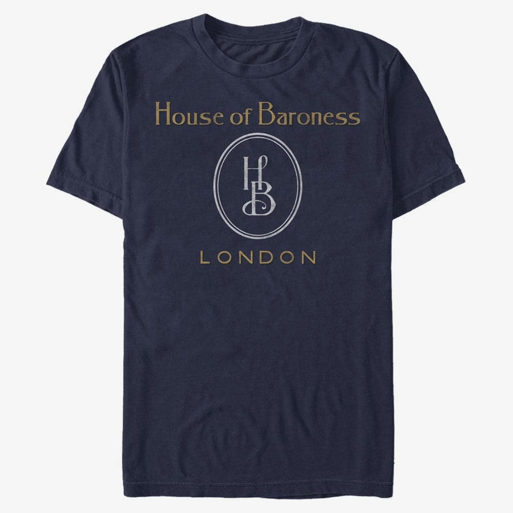 Pólók Merch Disney Classics DNCA - HOUSE LOGO Unisex T-Shirt Navy Blue