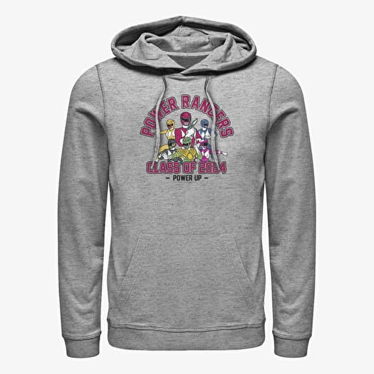 Felpa Merch Hasbro Vault Power Rangers - Power Grad Twenty Four Unisex Hoodie Heather Grey