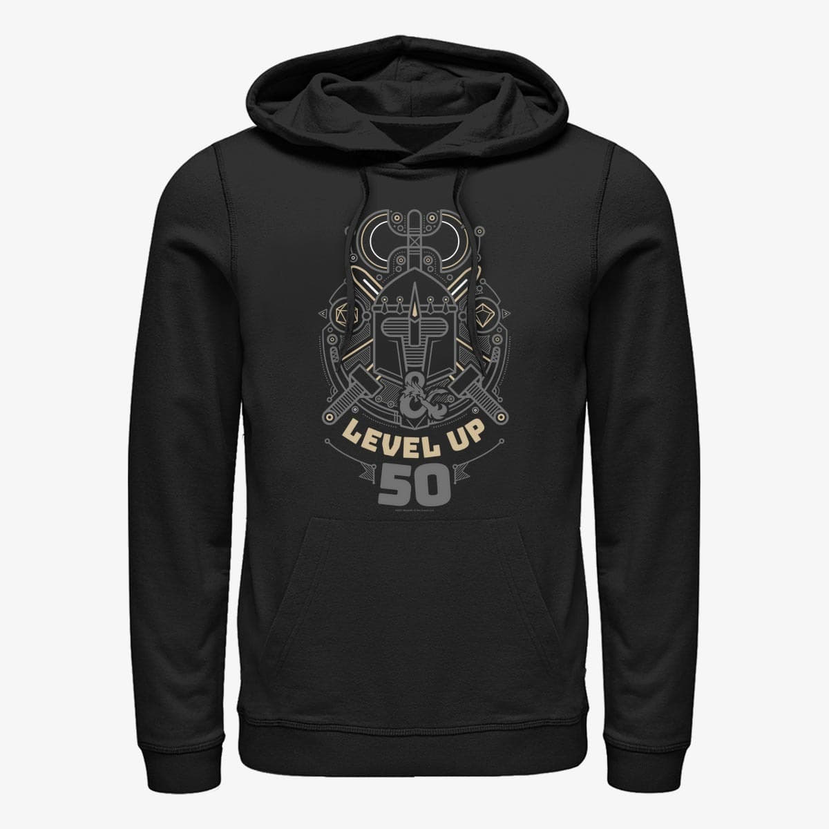 Толстовки та реглани Merch Dungeons & Dragons - Level Up Fifty Unisex Hoodie Black