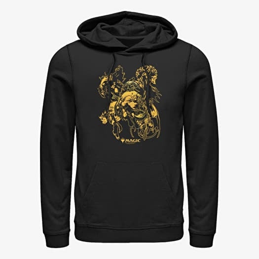 Sweatshirt Merch Magic: The Gathering - Magic Character Outine Unisex Hoodie Black