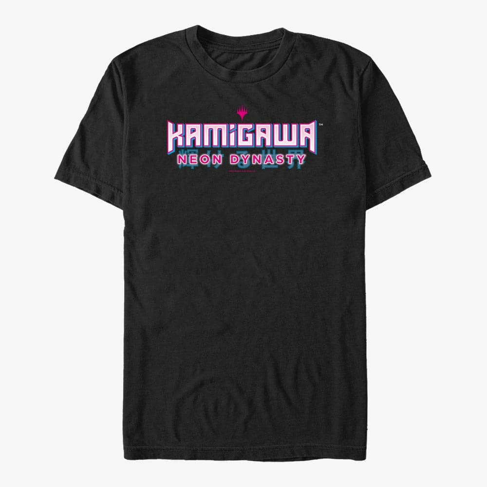 Trička Merch Magic: The Gathering - Kamigawa Neon Dynasty Logo Unisex T-Shirt Black