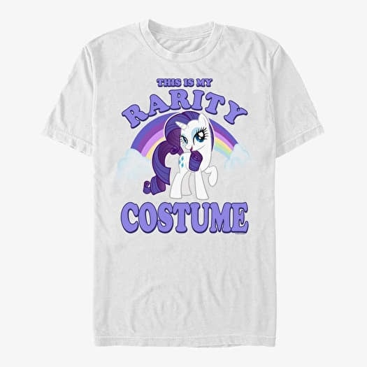 Tričko Merch Hasbro Vault My Little Pony - Rarity Costume Unisex T-Shirt White