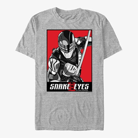 T-shirt Merch Hasbro Vault Snake Eyes - Minimal Snake Eyes Unisex T-Shirt Heather Grey